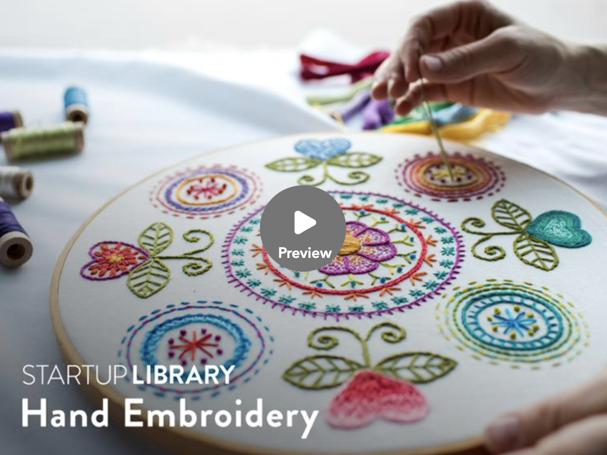 hand embroidery class