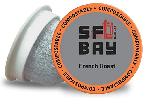 SF Bay Coffee French Roast 80 Ct Dark Roast Compostable Coffee Pods
