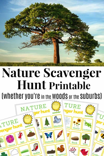 Free Printable Nature Scavenger Hunt