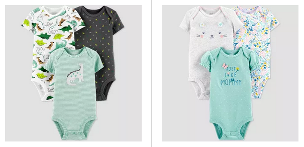 Carter’s Baby Bodysuit 3-Packs from $7 at Target
