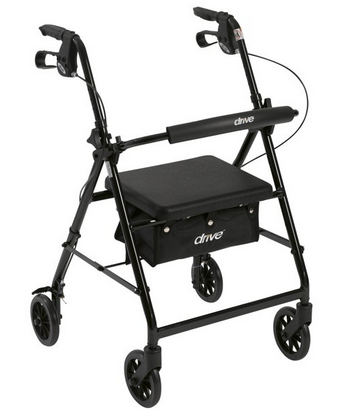 Drive Medical Rollator Rolling Walker with 6" Wheels