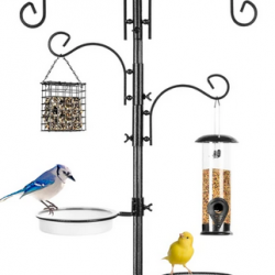 Do you love watching birds? Get this 6-Hook Bird Feeding Station with 4 Bird Feeders for a great deal!
