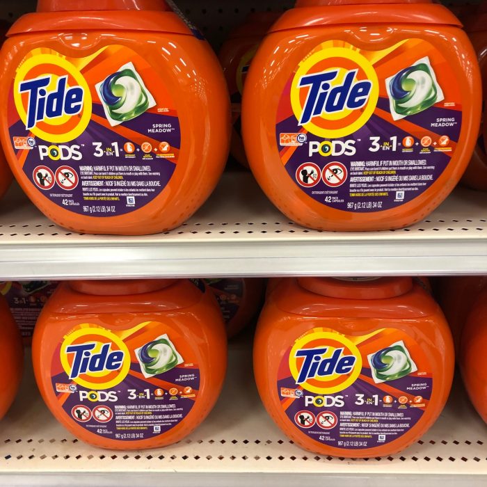 Tide Pods on Target Shelf