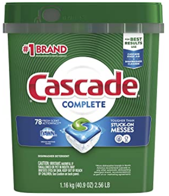 Cascade Complete Dishwasher Pods (78 count) only $12.20 shipped!