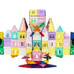200-Piece Castle 3D Magnetic Building Block Set