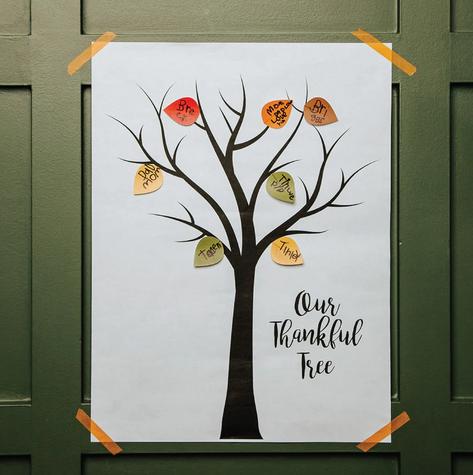Thankful Tree Poster and Stickers