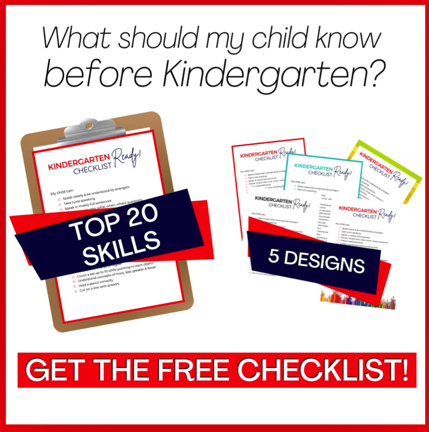 Kindergarten Ready Checklist