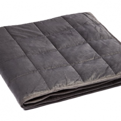 Gray Microplush Weighted Blanket Millihome