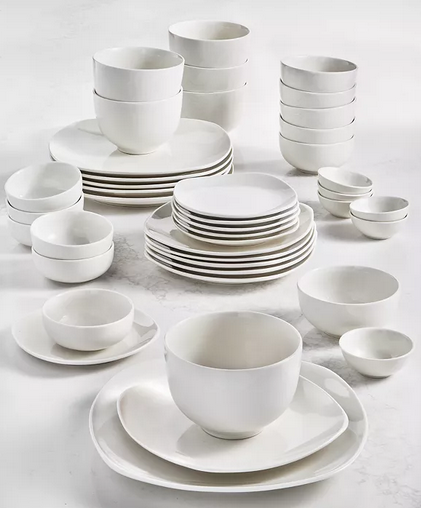  Tabletops Unlimited Whiteware 42-Piece Dinnerware Set