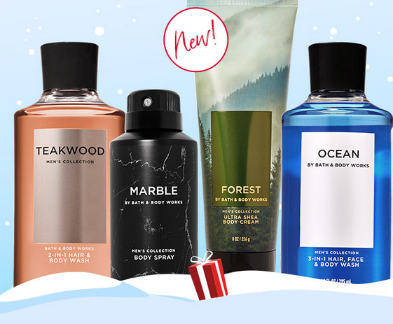 Bath & Body Works: Men's Body Care only $5.95 today!