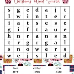 Free Christmas Word Search