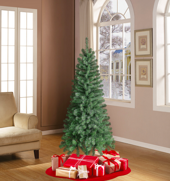 6-Foot Holiday Time Artificial Christmas Tree only $22