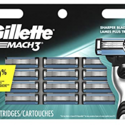 Gillette Mach3 Men's Razor Blade Refills, 15 Count