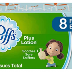 Puffs Plus Lotion Facial Tissues, 8 Family Boxes