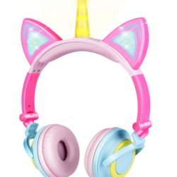 Unicorn Kids Cat Ear Headphones