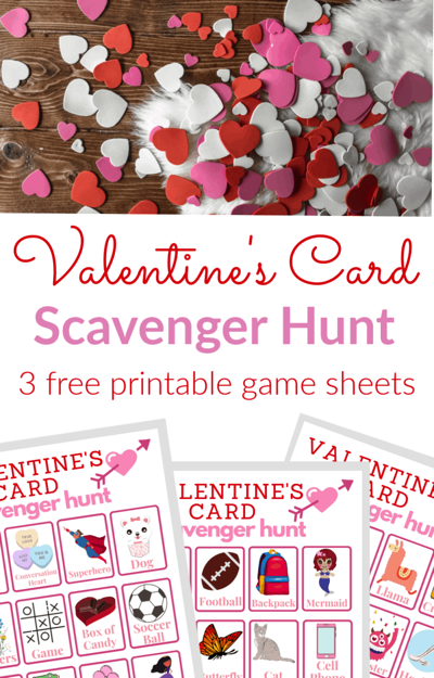 Valentine's Scavenger Hunt for Kids