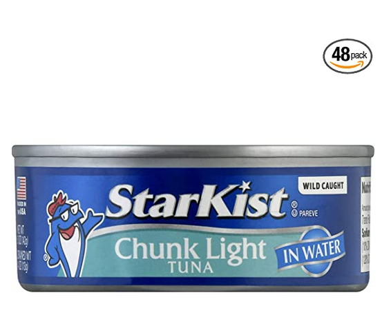 StarKist Chunk Light Tuna in Water, 5 oz. Can, Pack of 48