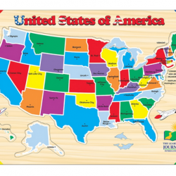 The Learning Journey Lift And Learn USA Map Puzzle