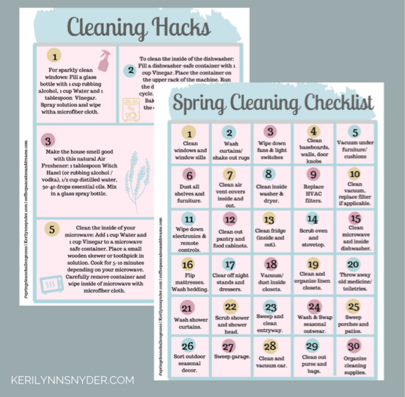 free spring cleaning challenge