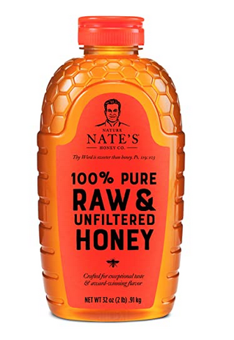 Nature Nate's 100% Pure, Raw & Unfiltered Honey, 32 oz. Squeeze Bottle