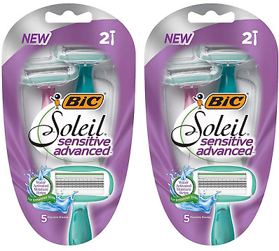 BIC Soleil Sensitive Advanced Disposable Razors (2 ct) 