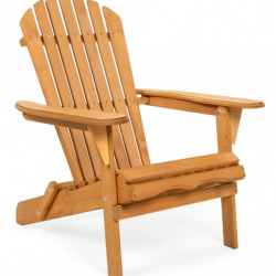 Folding Wood Adirondack Chair Accent Furniture