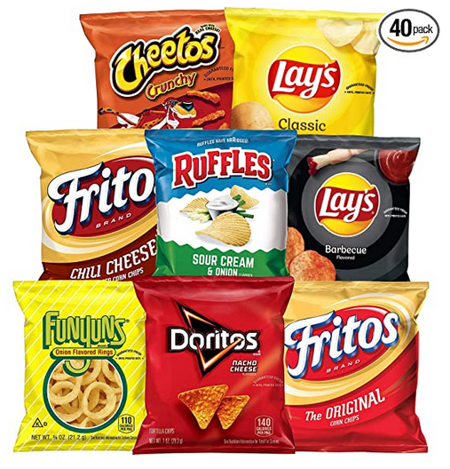 Snacks from Doritos, Lay’s, Chewy and more!