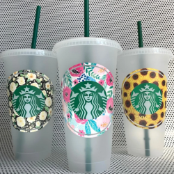 Personalized Spring Starbucks Venti Cold Cup