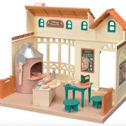 Calico Critters Village Pizzeria Dollhouse Playset