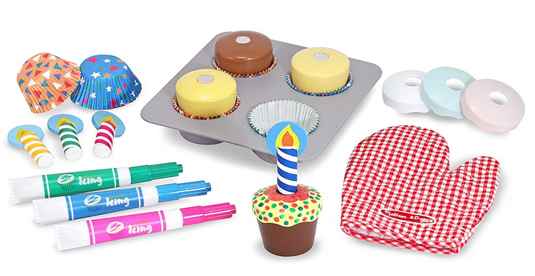 Melissa & Doug Bake & Decorate Cupcake Set 