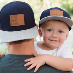 Matching Daddy & Me "Best Ever" Hats