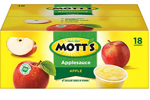 Mott's Applesauce, 4 Ounce Cup, 18 Count