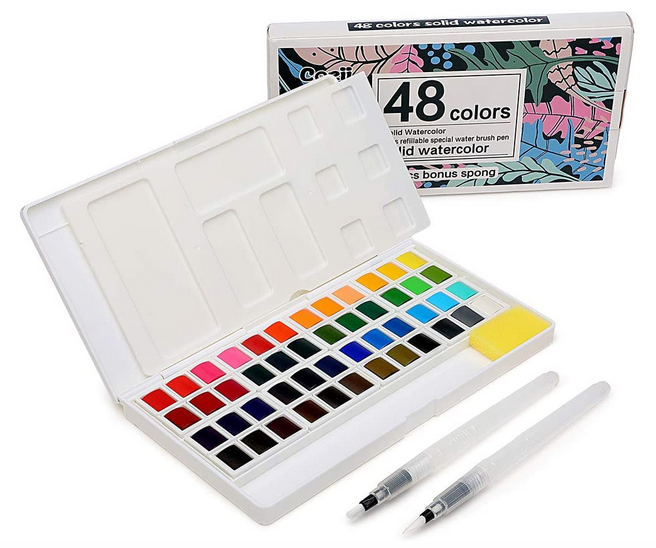 Portable Watercolor Paints Kit
