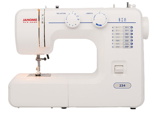 White Janome 234 Mechanical Sewing Machine
