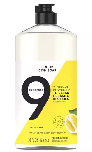 9 Elements Liquid Dish Soap