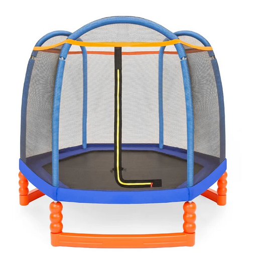 Kids Enclosed Trampoline w/ Safety Net