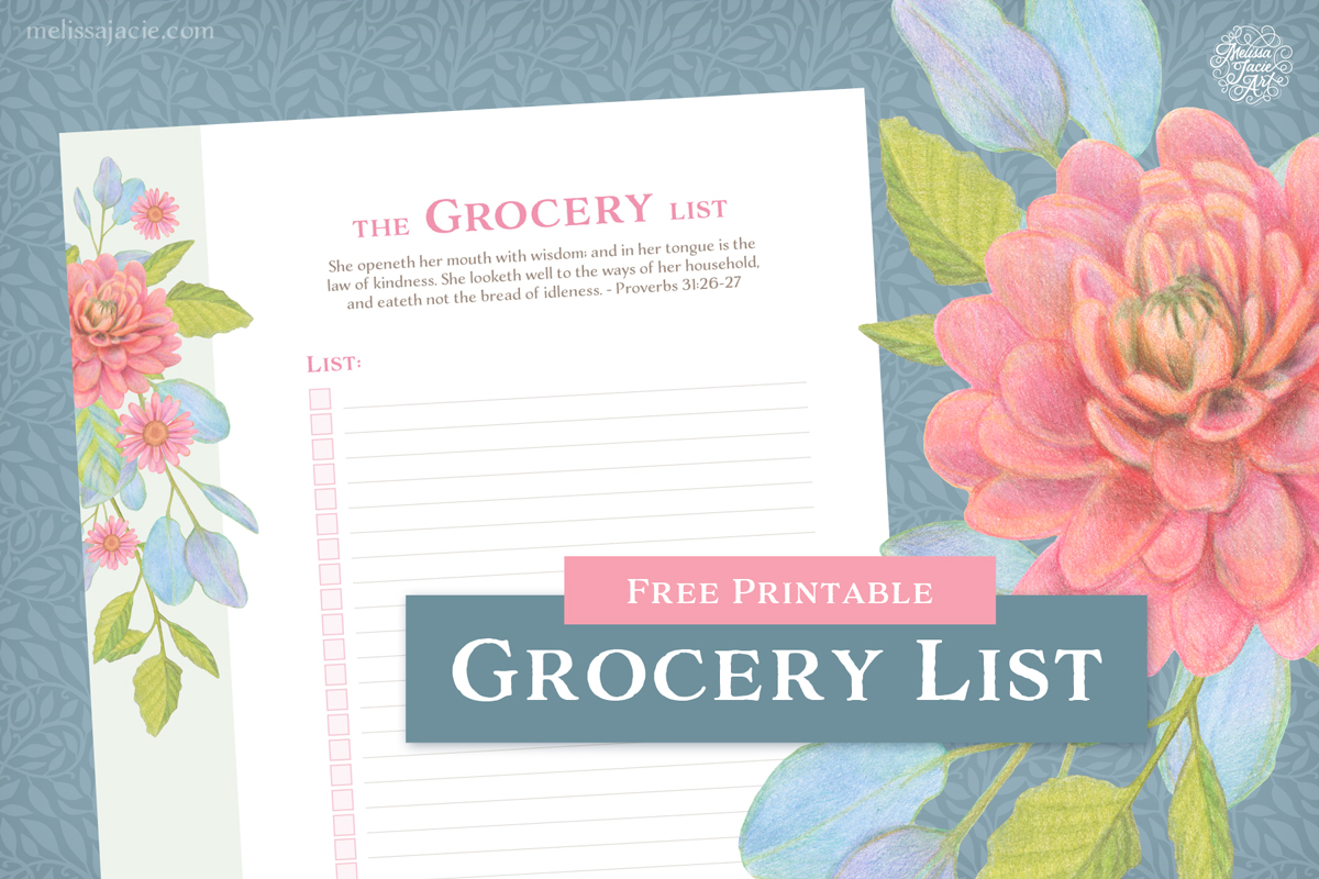 Printable Grocery List Template - Freebie Finding Mom
