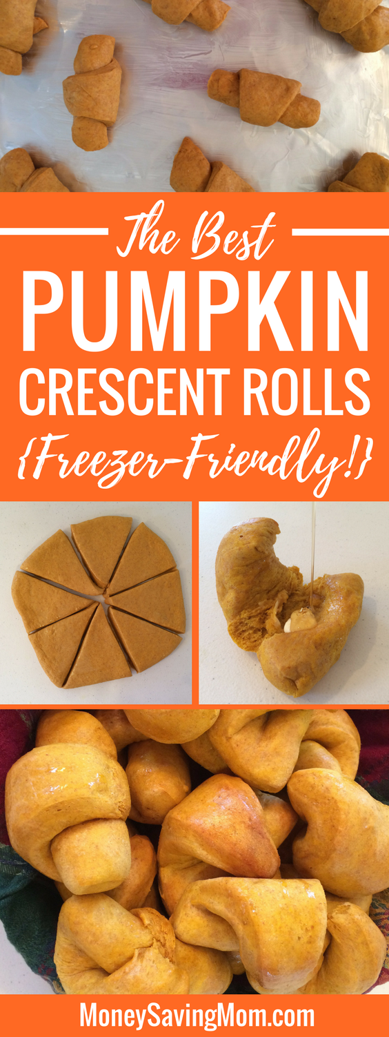 the BEST pumpkin crescent rolls