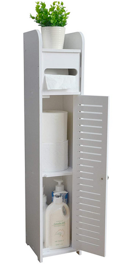 Small Bathroom Storage Corner Floor Cabinet 