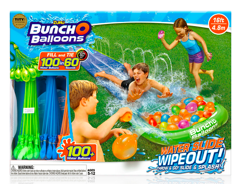 Bunch O Balloons Water Slide Wipeout 