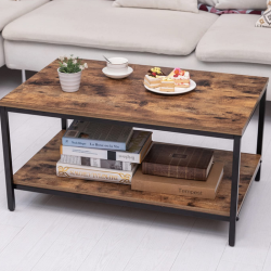 Coffee Table with Metal Frame