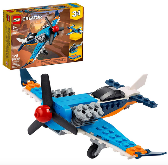 LEGO Creator 3in1 Propeller Plane 31099 Flying Toy Building Kit