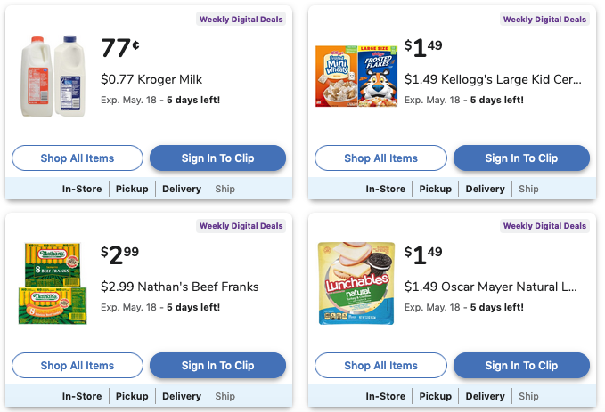 Hot Kroger Digital Coupons - 80% Off Groceries With These Deals!