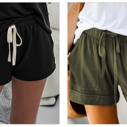 Women's Drawstring Pocket Shorts