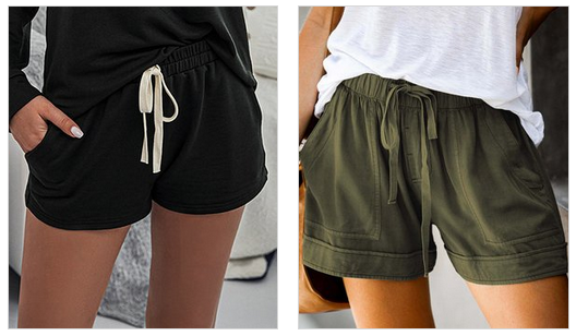 Women's Drawstring Pocket Shorts