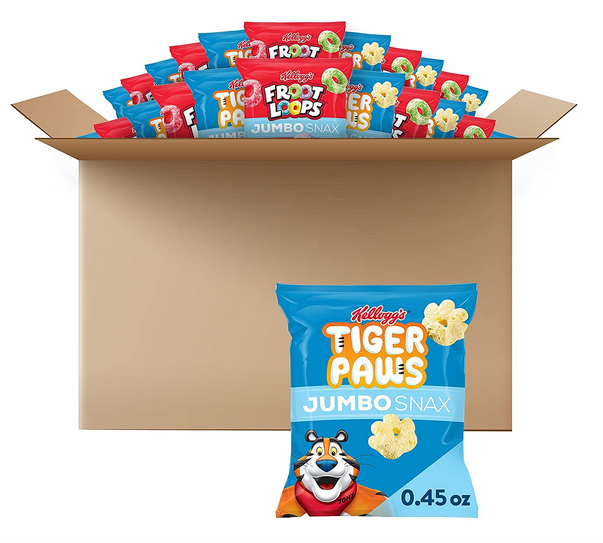 Kellogg's Jumbo Snax Cereal Snacks, Variety Pack