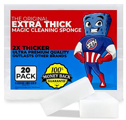 20 Pack Extra Thick Magic Cleaning Pads 