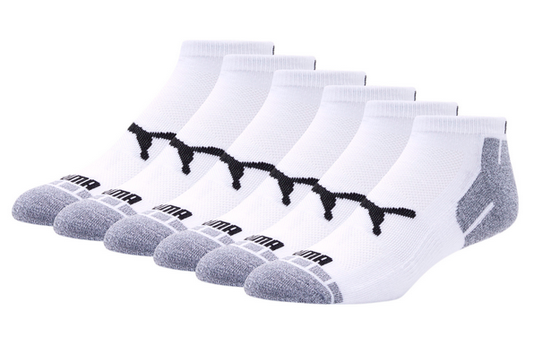PUMA Men's Low Cut Socks [6 Pack]