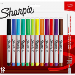 Sharpie Permanent Markers, Ultra-Fine Point