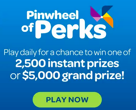 Puritan’s Pride “Pinwheel of Perks” Instant Win Game (2,500 Winners!)
